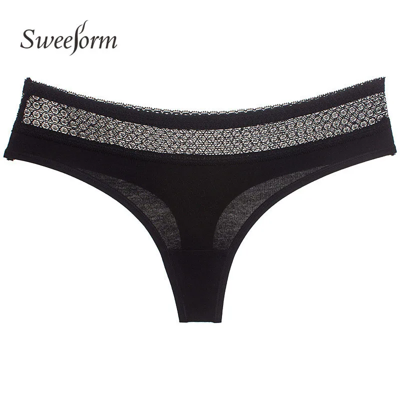 Кружевные бесшовные трусики Sweeform сексуальные стринги женское сексуальное