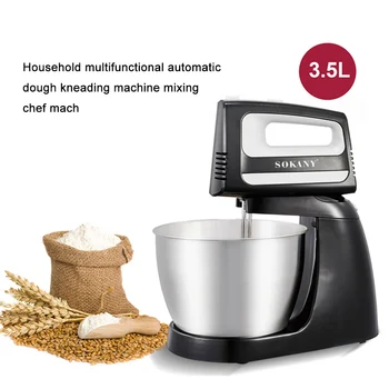 

Electric Stainless Steel Mixer Maker Table Stand Cake Bread Egg Whisk Beater Blender Baking Whipping Cream Kitchen Machine