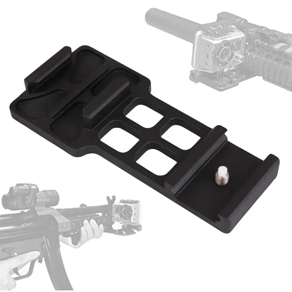 

Tactical Cantilever Camera Picatinny Weaver Gun Rail Side Mount for Gopro Hero 4/3+/3/2/1 Camera