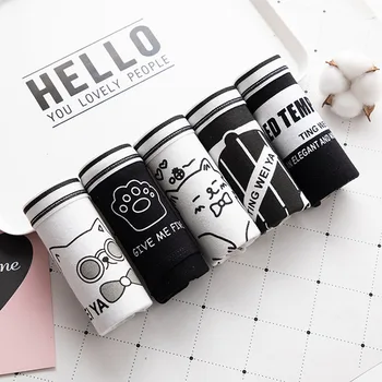 

CURRADA 5pieces/lot Cotton panties sexy underwear women briefs cartoon cute female underpants panty mujer Intimate M L XL XXL