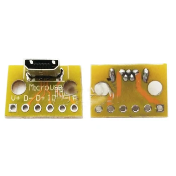 

Vertical Micro USB to DIP protoboard PCB Board Test board with pins adapter PCB Adapter plate