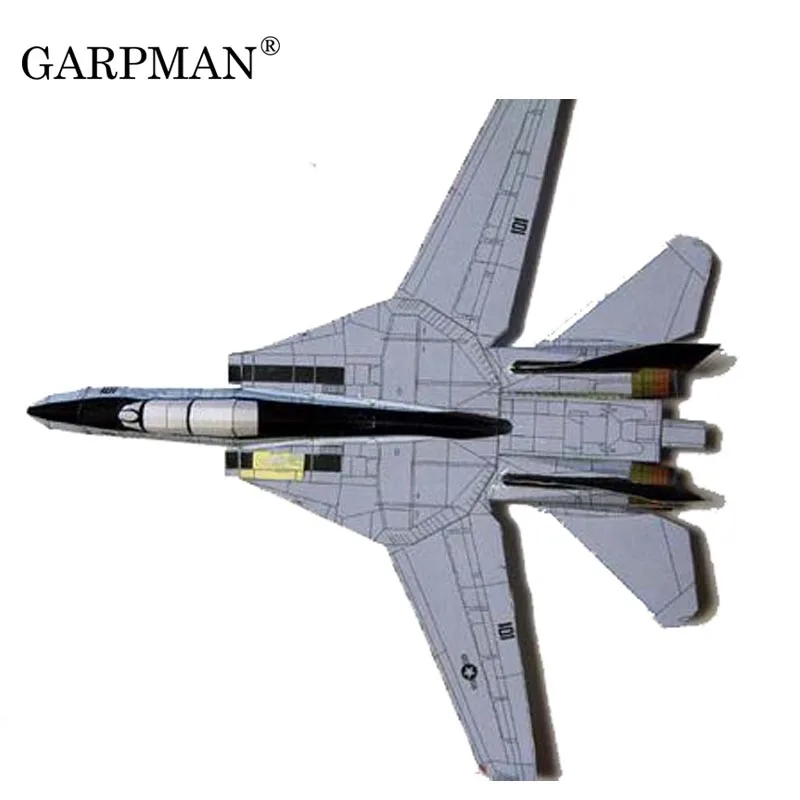 Американский F14 мужской Кот самолет боец DIY 3D бумажная модель игрушка головоломка