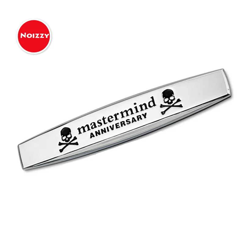 Автомобильная эмблема на крыло Noizzy Mastermind Skull Japan Ho наклейка 100% металлический хром