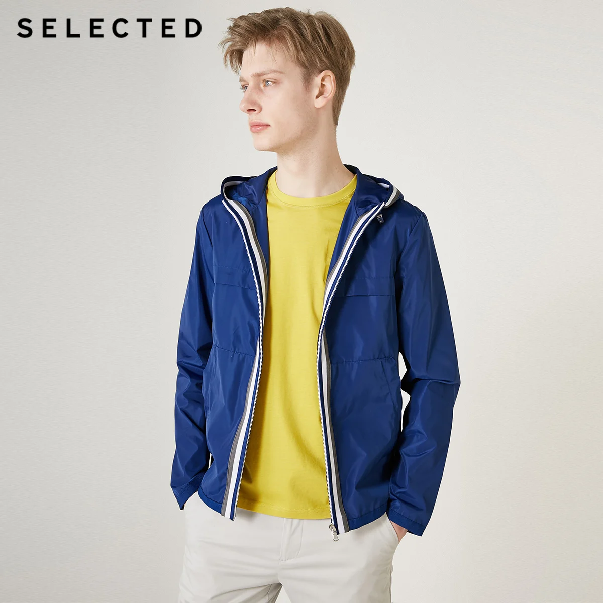 SELECTED Men's Hooded Jacket Casual Outwear S|419221513 SELECTED Men's Hooded Jacket Casual Outwear S|419221513