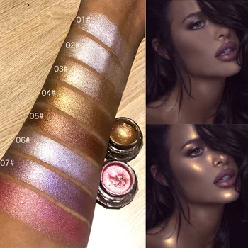 

Face Highlighter Jelly Eyeshadow Body Glitter Festival Makeup Gold Highlighter Liquid Highlighter Bronzer Pink Glitter