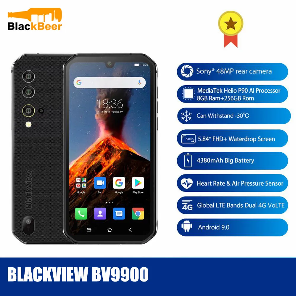 Смартфон Blackview BV9900 5 84 дюйма IP68 8 + 9 0 ГБ Android 256|Смартфоны| |