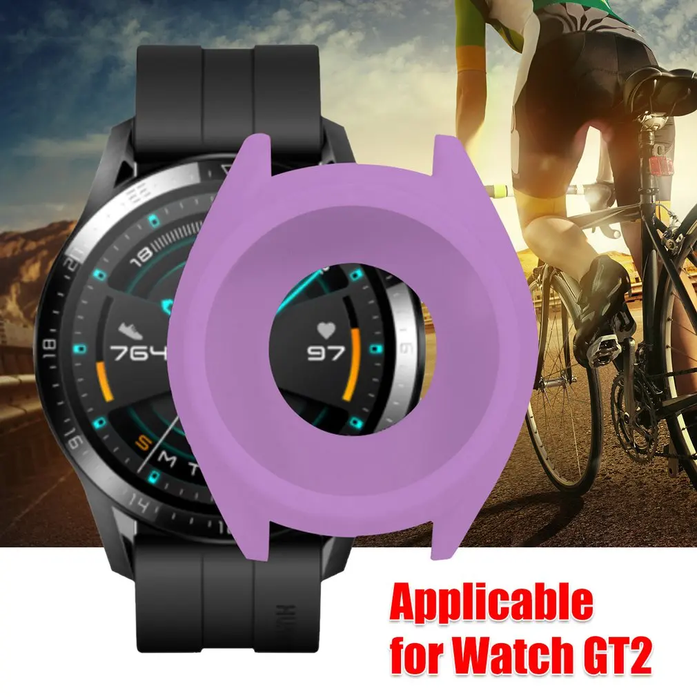 Мягкий ТПУ силиконовый чехол для huawei Watch GT 2 GT умный Браслет защитная рамка оболочка для GT2 защитный напульсник