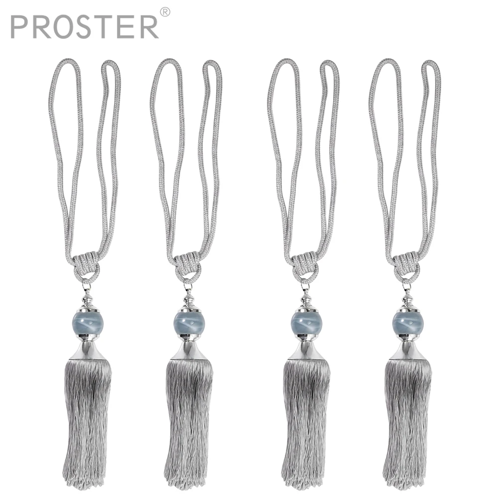 Proster для 4 шт Большой Tie Back Prism бисерный шар кисточкой занавес веревка Tieback holdacks Декор