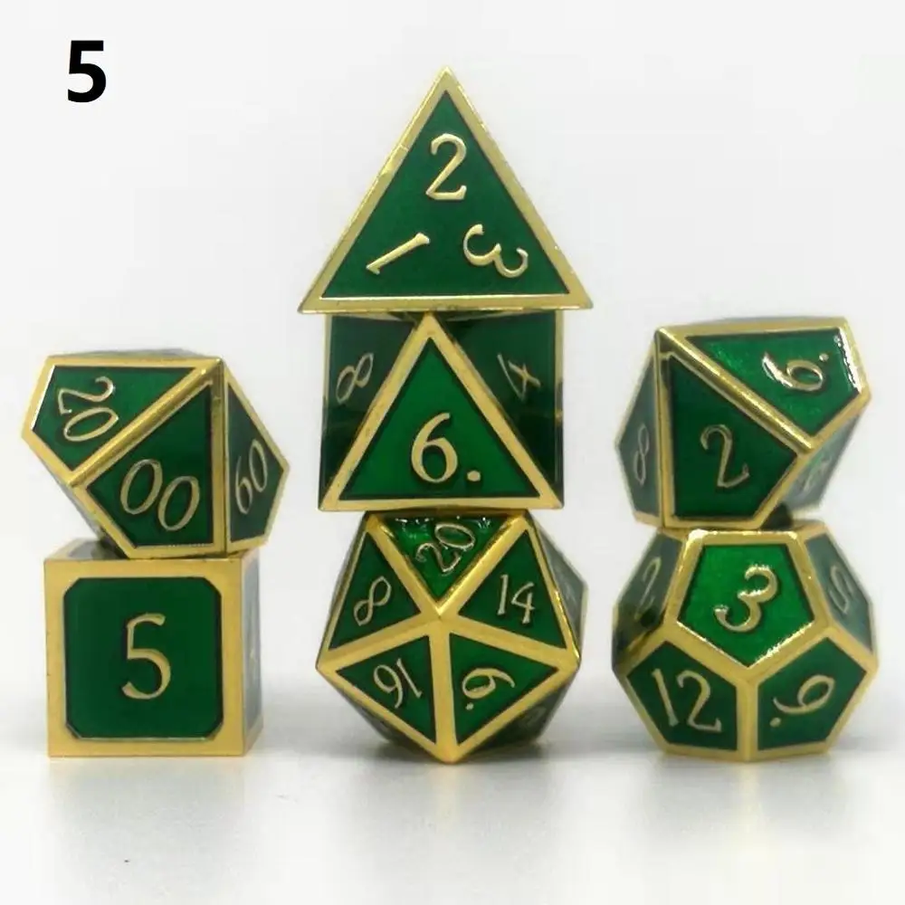 Высококлассные игральные кости DND набор игральные кубики dados rpg многогранные металлические кости dobbelstenen dados rol d20 Кубики dobbelstee