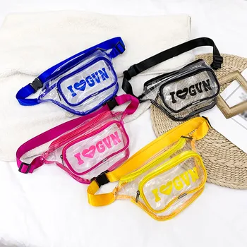 

2020 PVC womens waist bag Leisure clear chest bag Designer fanny pack waist belt bag for women поясная сумка