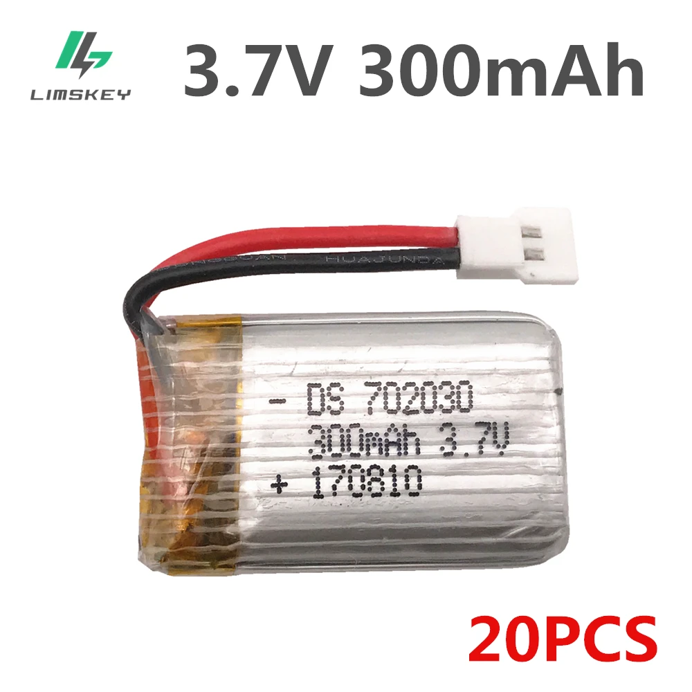 20 шт./лот 3 7 в 300 мАч Lipo аккумулятор для E55 FQ777 FQ17W DiFeida DFD F180 FY530 самолета 20C | Игрушки и