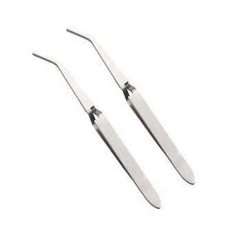 

2pcs Multifunction Nail Art Sculpture Tweezers Nail Pincher Clip Manicure Clamp for Home Nail Art Shop