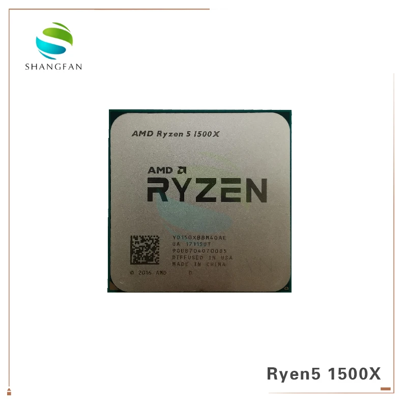 Центральный процессор AMD Ryzen 5 1500X R5 1500X3,5 GHz четырехъядерный процессор 65W YD150XBBM4GAE Socket AM4