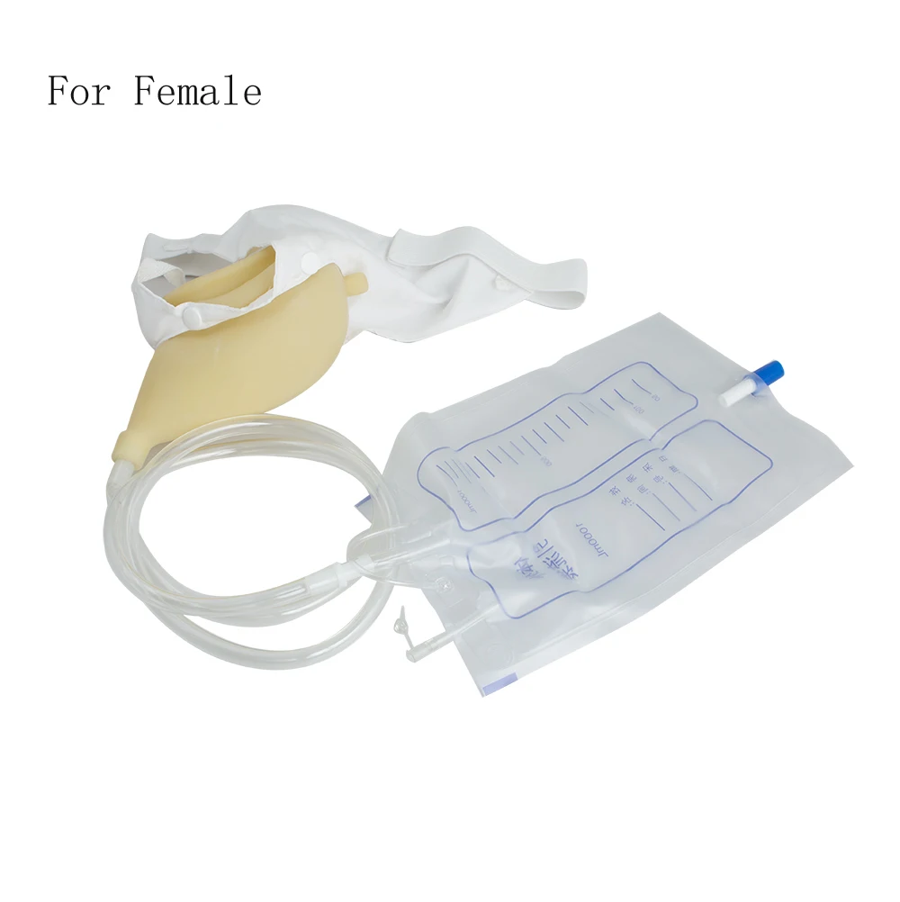 1000 мл переносной писсуар Туалет эластичный пояс подходит для лежачих пациентов мочи мешок коллектор - Цвет: Female