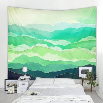 

Green Mountain Indian Mandala Tapestry Wall Hanging Bohemian Gypsy Psychedelic Tapiz Witchcraft Tapestry