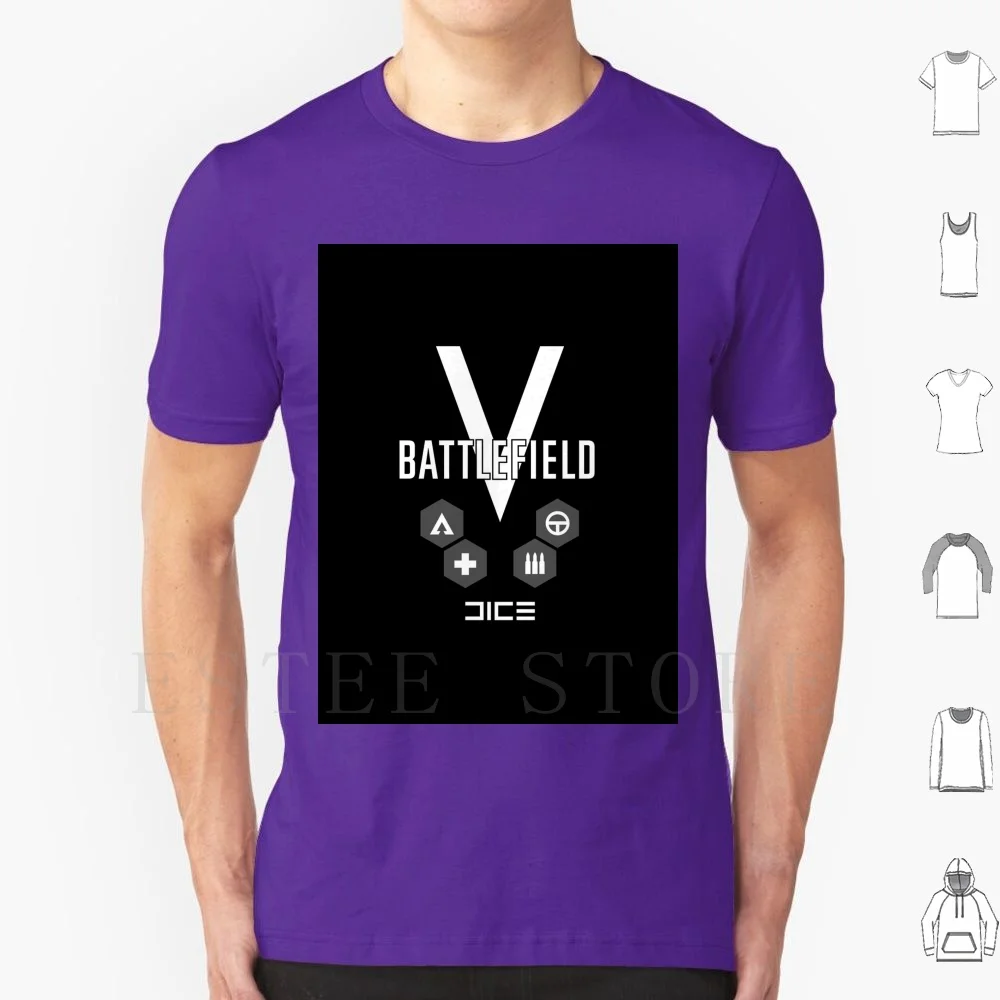Battlefield T Shirt Uomo Cotone 6Xl Bfv Bf4 Bf3 Battlefieldv Battlefield Shooter Fpsgamer Gamer Giochi Ps4Pro War Guns Wii