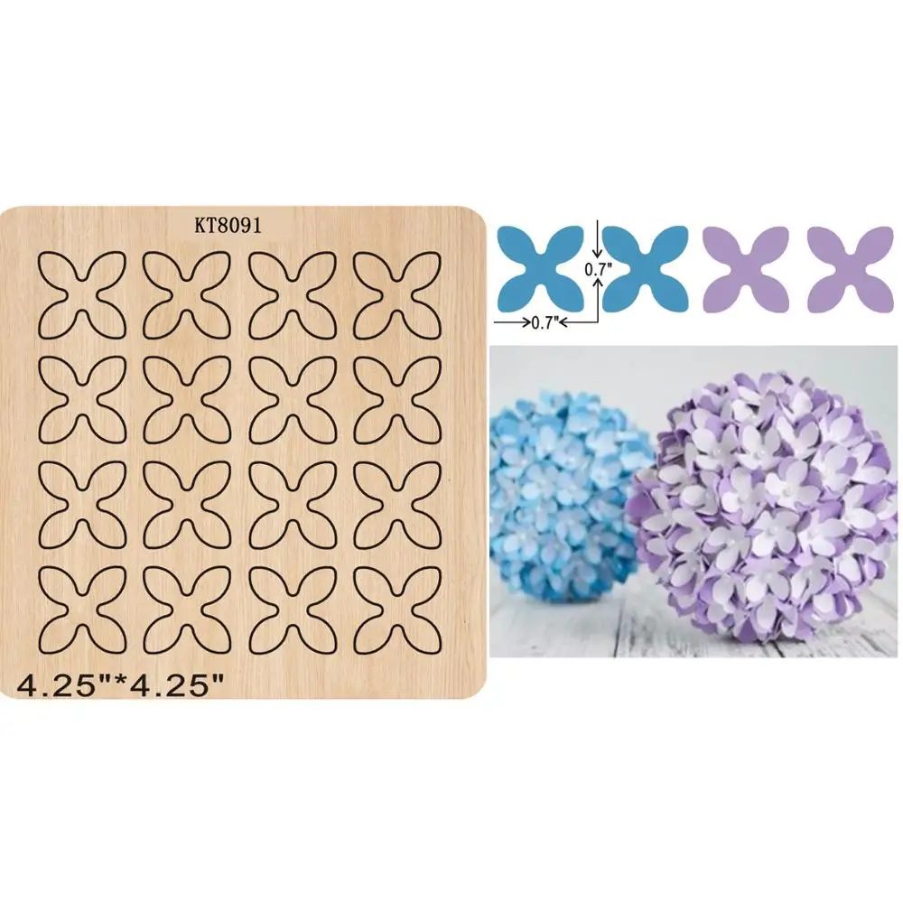 Colorful Petals Cutting Dies 2019 New Die Cut &wooden Dies Suitable For