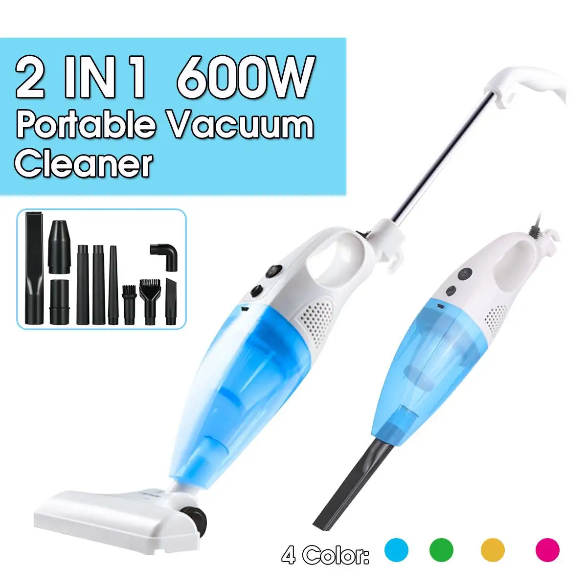 Najtaniej Odkurzacz do domu Ultra cichy Mini domowy pręt odkurzacz przenośny odkurzacz domowy Aspirator odkurzacz ręczny