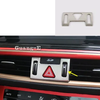 

Car Inner Cover ABS Chrome Parking Hazard Warning Light Outlet Trim Frame Lamp 1pcs For Kia K3 Forte Cerato 2019 2020