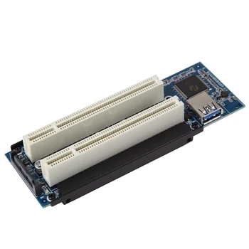 

Expansion Add On Electronic Stable PCI-E Express X1 To Dual PCI Convert Mini Riser Computer Network Adapter Card