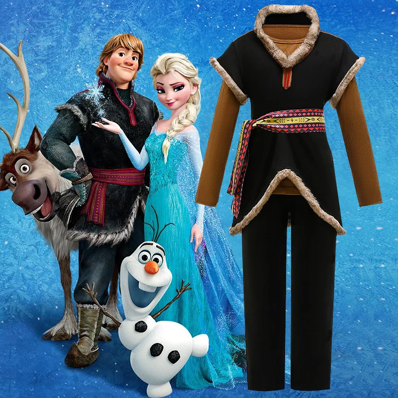 

Winter New Release Frozen Prince Theme Children Clothing New Year Christmas Cosplay Baby Boys Outfits 3-piece Set Clothes 3-12Y