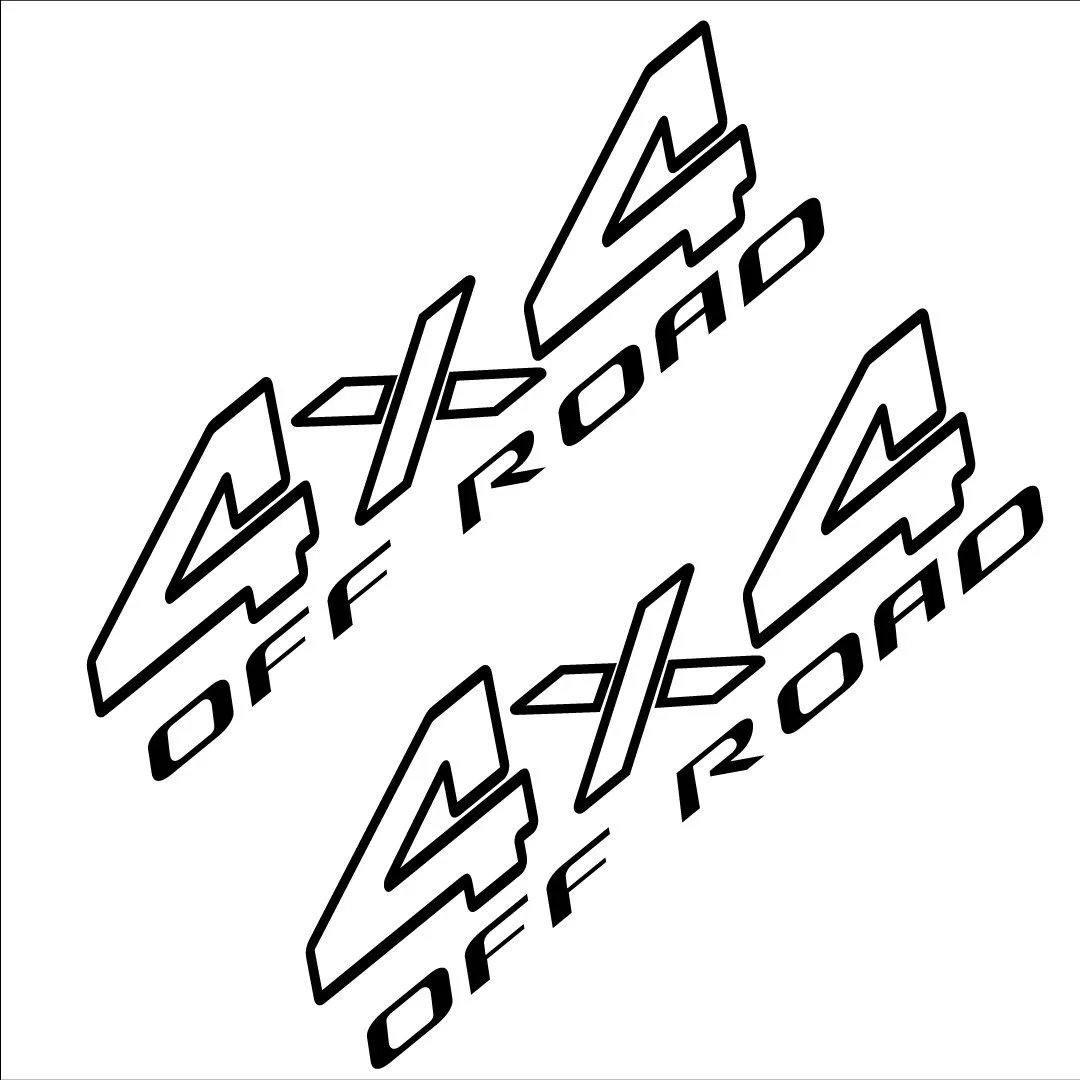 

For (2Pcs) 4x4 OFF ROAD STICKER VINYL DECAL CAR VEHICLE WALL LAPTOP