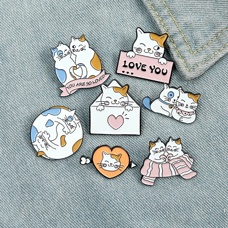 Cat with Love Potion Pin Cat Lover Pin Fur Baby Pin Cute Cat Pin Enamel Pin Cat