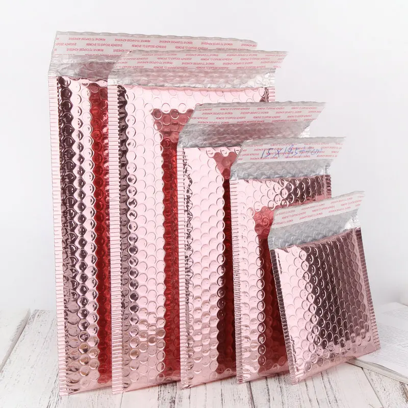 

INPLUSTOP 20pcs/lot Pink Envelope Storage Bags PE Plastic Courier Shipping Bag Waterproof Self Adhesive Seal Pouch Mailing Bags