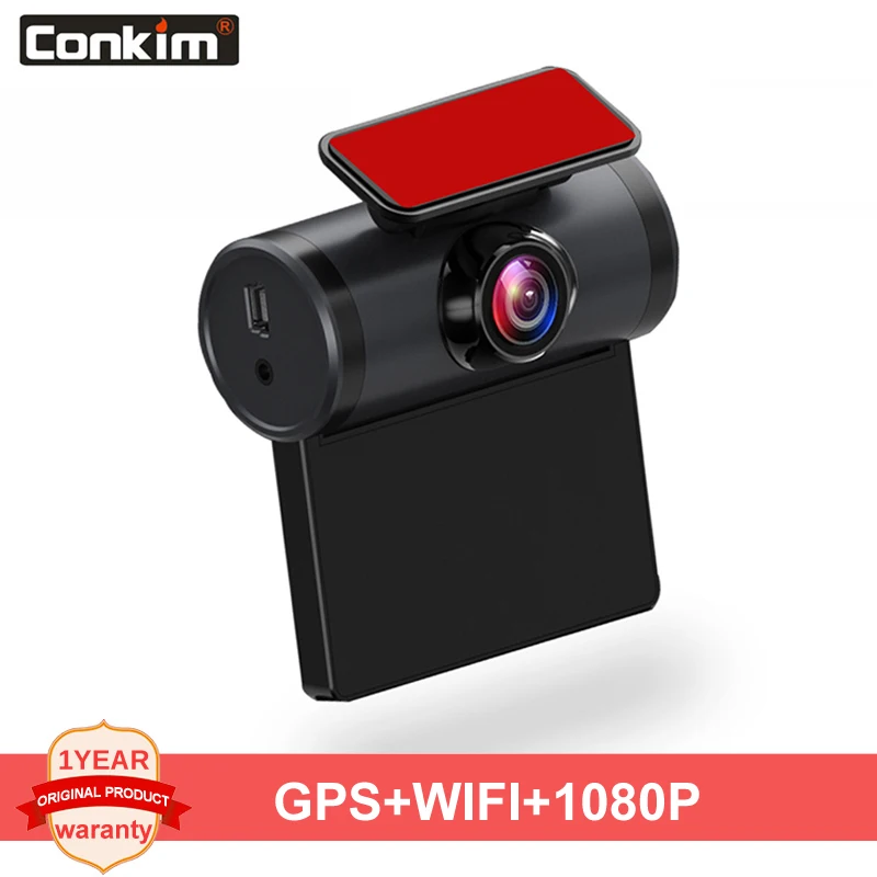 

Conkim New Wifi Camera Car DVR GPS Logger 1080P Full HD Dash Cam 2.0" IPS Screen 170 Degree Wide Angle Car Video Recorder