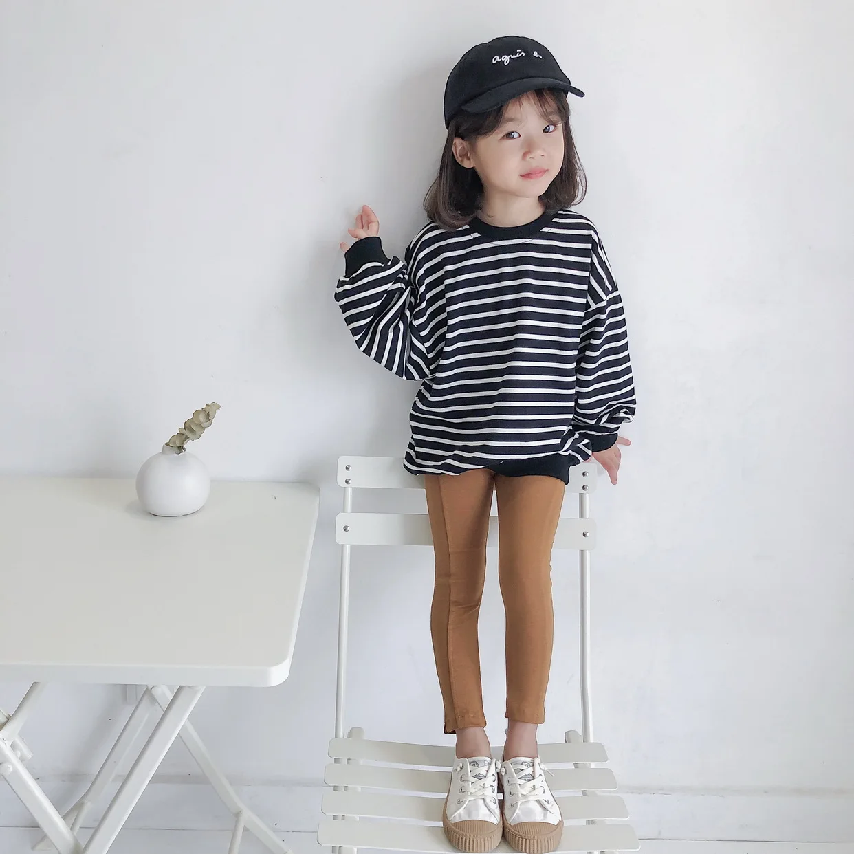 2019ins Autumn And Winter Versitile Fashion kai jiao Fork Design Girls Candy-Colored Run Leggings