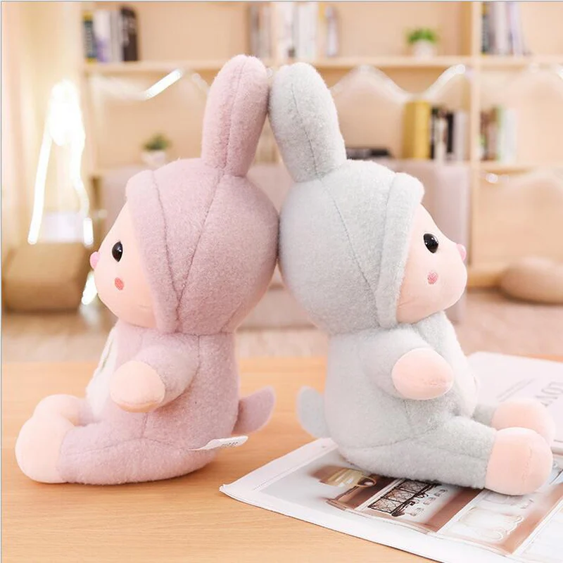 Cute Cartoon Rabbit Plush Toy Stuffed Animal Rabbit Baby Doll Toys Plush Pillow Children Toy Girls Ragdoll Gift