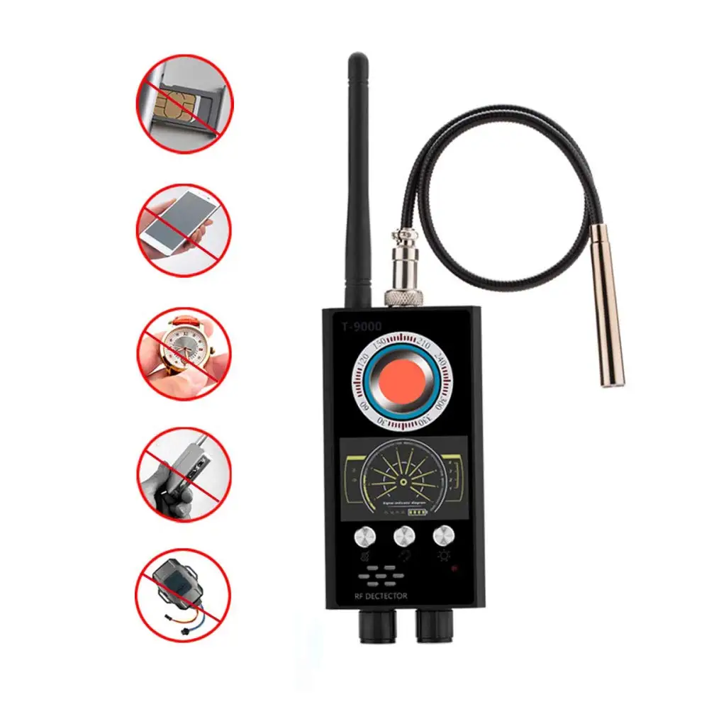 

Camara Espia Bug Detector Mini Hidden Camera GSM GPS RF Sound Signal Spy Devices Finder Jammer Signal Blocker