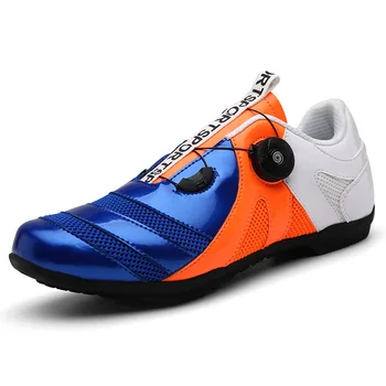 

Men Breathable Non-Locking Cycling Shoes Wearable Road Bike Bicycle Shoes Women Ultralight Athletic Racing Sneakers D0891