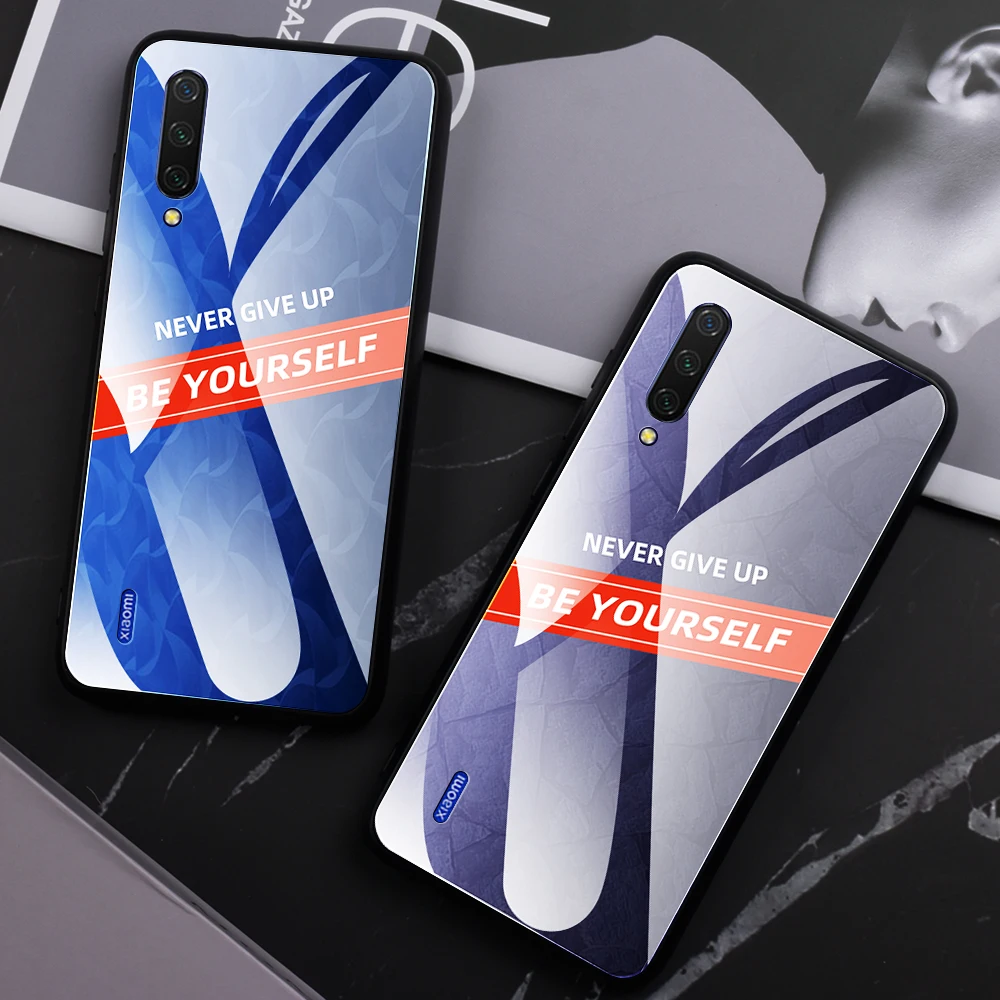 

Gradient Phone Case For Xiaomi Mi 9T Pro 9 SE A3 Lite CC9 CC9E Tempered Glass Cover Smooth Shell For Xiaomi Mi9 T Mi9T MiA3 Case