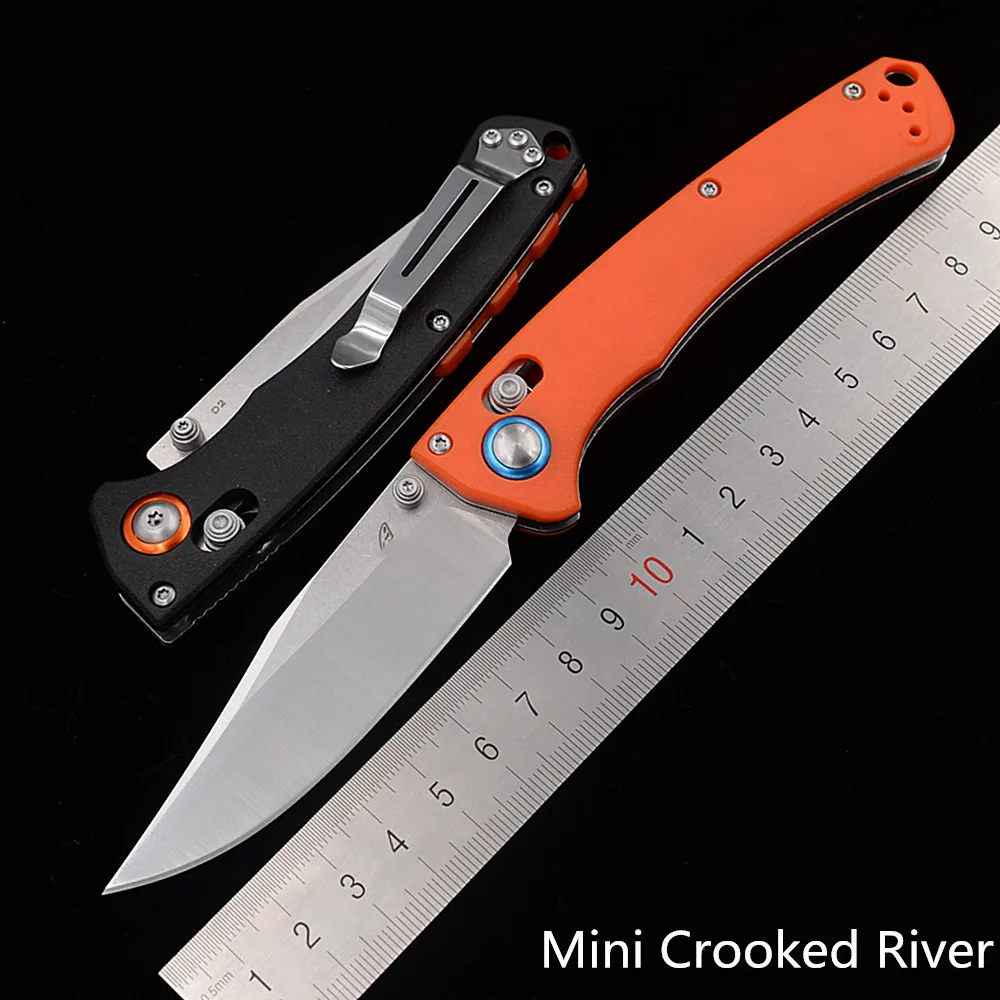 2020 Mini Crooked River Mark D2 Blade Nylon fiber handle folding Fruit Utility Pocket Survival hunting EDC Tool camping knife