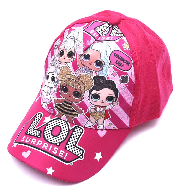 Original LOL sorpresa muñecas sombrero de niñas muñeca de dibujos animados chico lengua de pato gorra de béisbol tema fiesta de cumpleaños Anime figura regalo para chico s