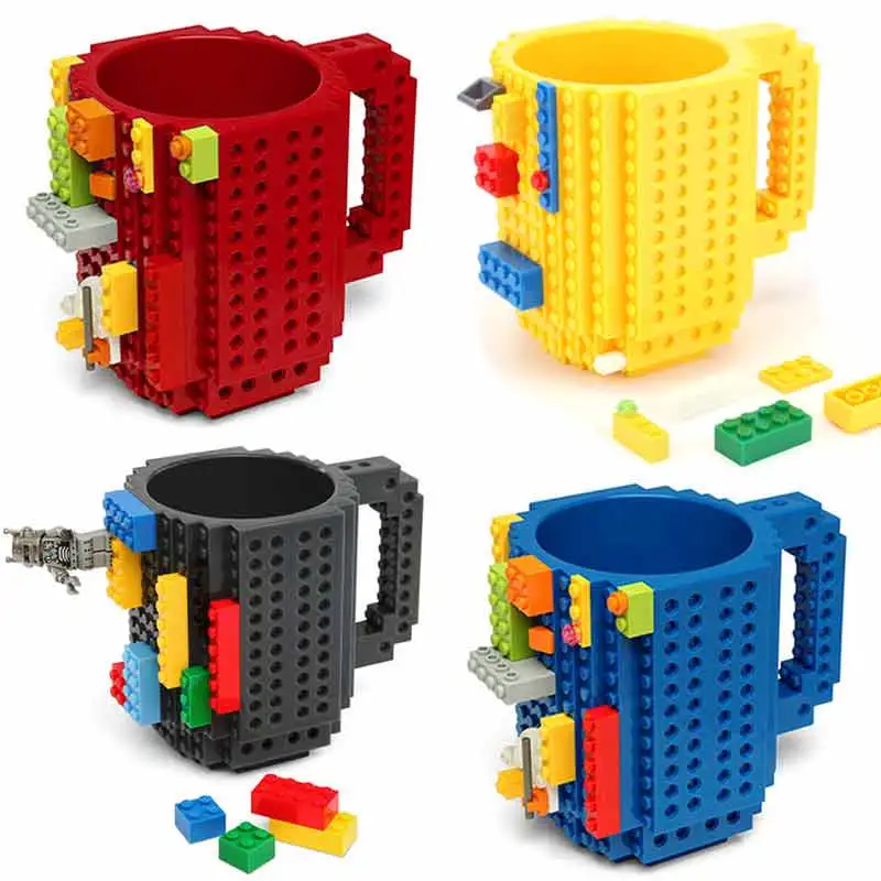Кружка головоломка из блоков «сделай сам» (1шт, 350гр)|brick mug|build-on brick mugdrinking mug | АлиЭкспресс - Для настоящих кофеманов