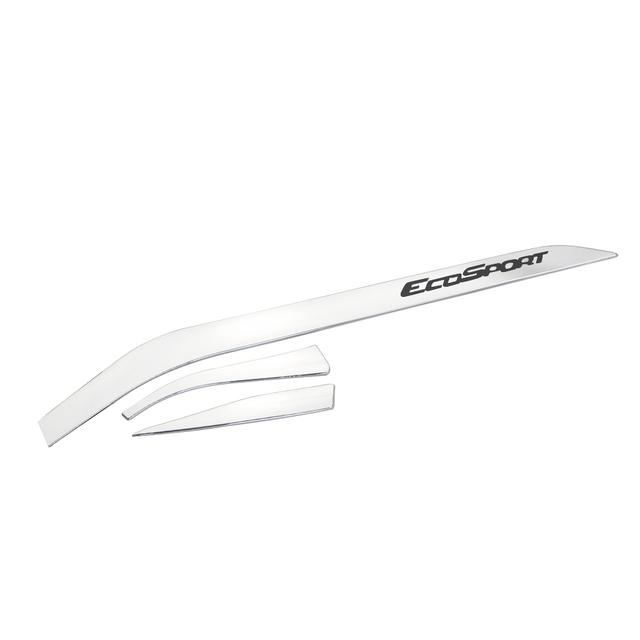 Abs Chrome Silver Car Glove Box Decoration Trim Storage Box Stickers for Ford Ecosport 2013 - 2017 Accessories