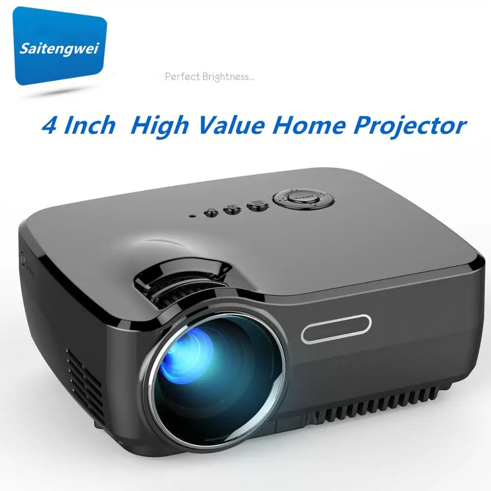 

[Black]GP70 Full Network Cost-effective Portable Micro Projector 4 Inch Protable Projector High Value Home Projector