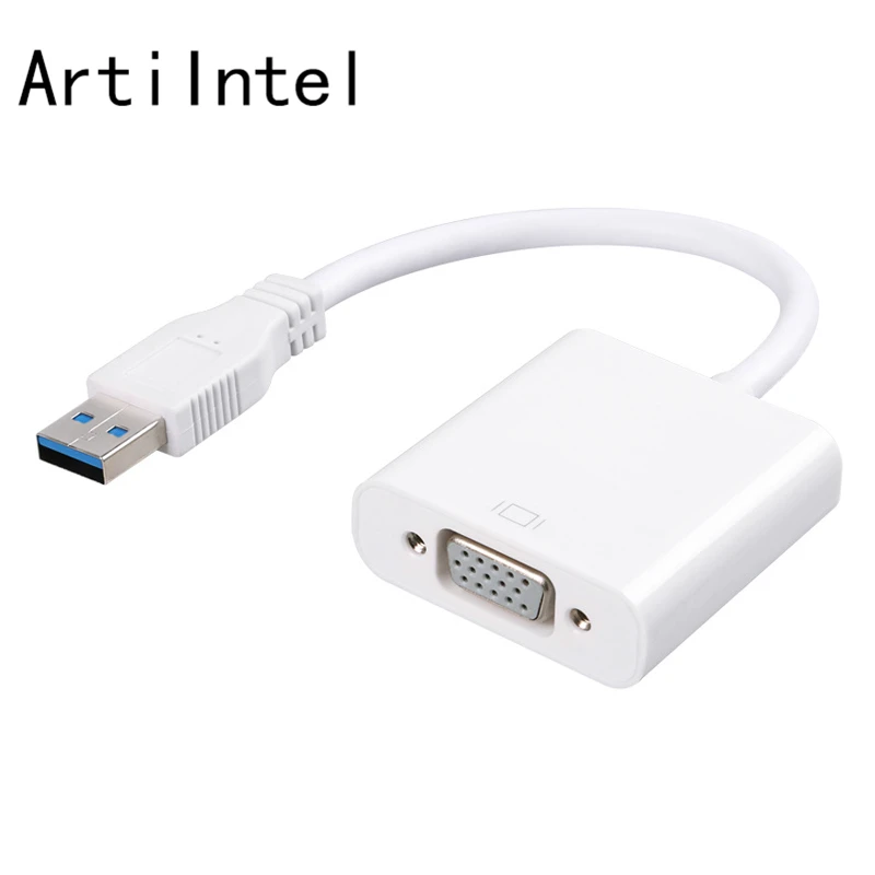 USB 3,0 к VGA адаптер кабель для монитора внешняя видеокарта кабель аналоговый сигнал мульти-дисплей конвертер для Win 7/8/Vista