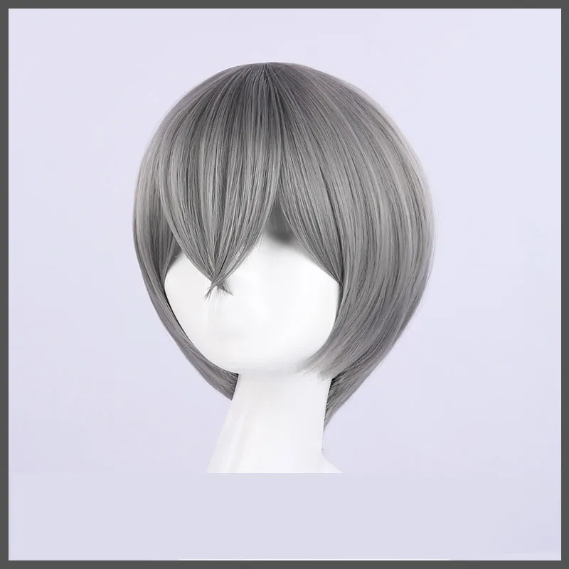 wig Аниме Черный дворецкий Ciel Phantomhive 13rd Annicersary памятные платья маскарадный костюм униформа костюмы для Хэллоуина для wo мужчин - Цвет: wig