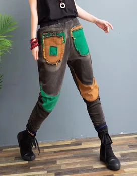 

High Waist Jeans Woman Plus Size Korean Fashion 2020 Spring Autumn Street Style Casual Cotton Denim Womens Distressed Jeans New