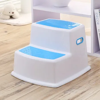 

Children Closestool 2 Step Stool Household Step Stool Shower Room Stool Plastic Stool Thickening Double-deck Non-slip Ladder