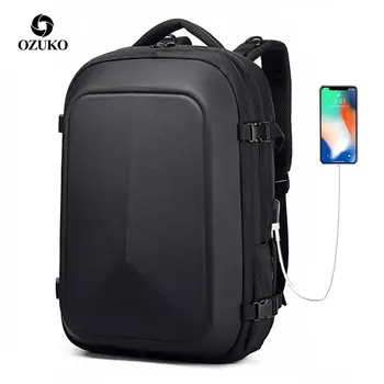 

OZUKO Multi-functional Waterproof Rain Cover Travel Casual Large Capacity Men's Backpack 15.6" Laptop School Male Luggage Bag