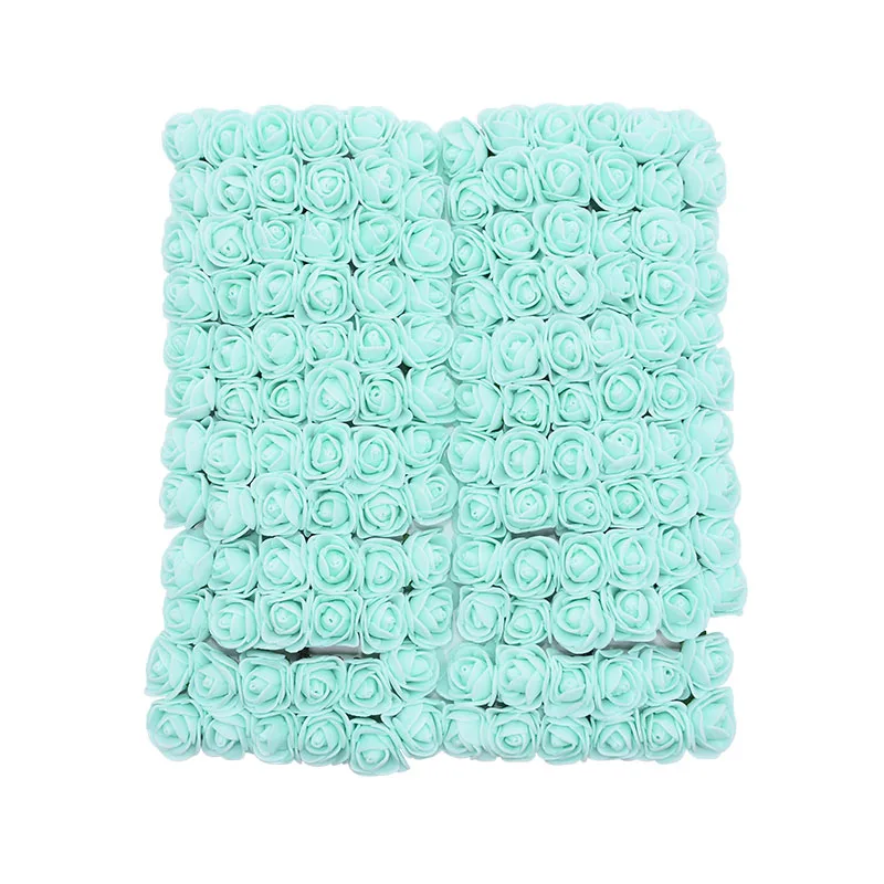 PE13 144pcs 2 см 144 шт Искусственные из ПЭ пена роза цветок DIY Мишка розы для Свадебные украшения ручной работы подарок букет роз цветы венок - Цвет: PE13 144pcs