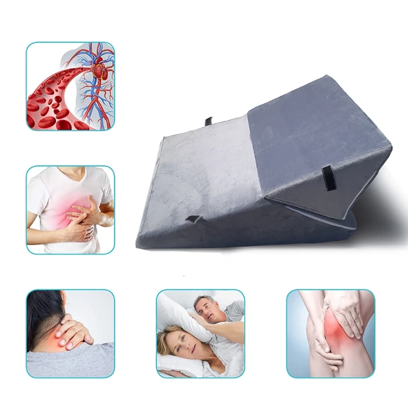 Cushy Form Wedge Pillows for Sleeping - Multipurpose Memory Foam Bed  Support