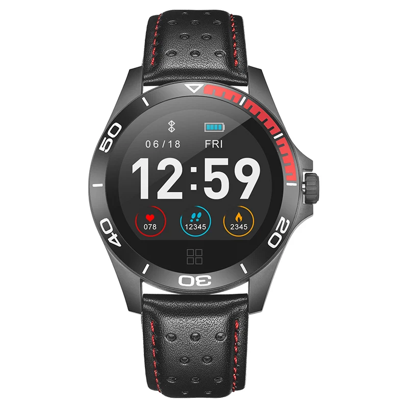 CK21 Мужская мода гарнитура для умных часов Smartwatch Монитор артериального давления наручные часы сердечного ритма часы для Android IOS - Цвет: Smart Watch Black