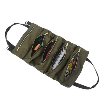 

Hot Sale Roll Tool Roll Multi-Purpose Tool Roll Up Bag Wrench Roll Pouch Hanging Tool Zipper Carrier Tote 2020