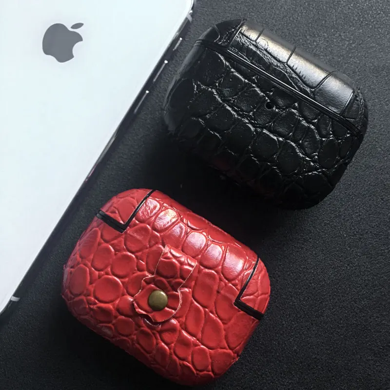 Кожаный чехол для наушников с узором для Airpods Pro, чехол для Apple Air Pods Pro 3, наушники, наушники, зарядное устройство