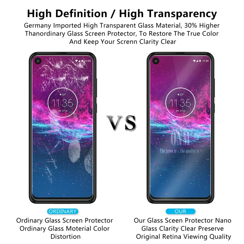 Закаленное стекло для Motorola One экшен-экран протектор 2.5D 9H закаленное стекло для Motorola One экшен защитная пленка